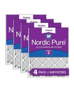 Nordic Pure 16x20x1 MERV 8 Furnace Filter (4-pack)